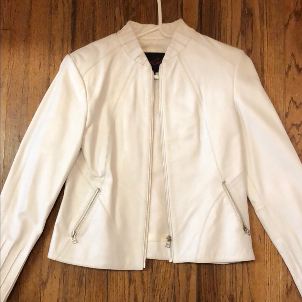 Vintage designer Reujo costa leather jacket